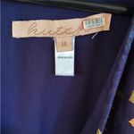 Anthropologie EUC  Hutch Juliet Faux Wrap
Dress Blue Floral Size 14 Photo 1