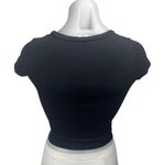 Princess Polly Heartbreak Baby Tee Women's Black Red Short Sleeve Crop T Shirt 2 Photo 2