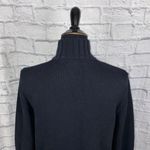 Karen Scott full zip sweater jacket Black Sz Large Photo 6