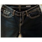 Anoname Chrissy Jeans Womens Size 28" Blue Curvy Straight Low Rise Dark Wash Photo 3