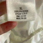 Dina Be Dina‎ be white bodysuit halter top made in USA. XL. NWT Photo 6