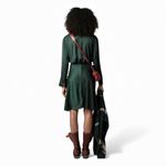 Zadig & Voltaire Rozo Satin Dress color is Peaks Size Large NWT Sold Out Online Photo 1