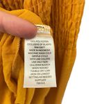 a.n.a . Size XL golden yellow long sleeve dress shirt gathered sleeves Photo 5