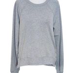 Sincerely Jules Gray Sweatshirt with Side Snaps NWT Size Small Gray Pullover Photo 0