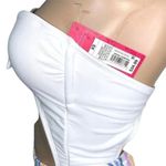 Xhilaration Womens Monokini Swimsuit One Piece Retro Striped Strapless Cutout XS Photo 3