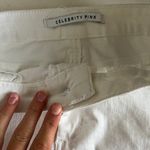 Celebrity Pink White Jean Skirt Photo 4