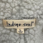 Indigo Soul Olive/Army Green Faux Sherpa Lined Vest Women’s L Photo 4