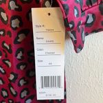 Tracy Negoshian Dress Red Cheetah Print “Dawn” Dress 3/4 Sleeve Tunic Sz XS NWT Photo 5