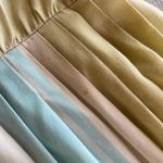 American Vintage True Vintage 60s Sleeveless Pastel Striped Dress Full A line Pastel Pleated Photo 4