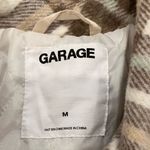 Garage  Cream Tan Green Plaid Vancity Shacket Women’s Size Medium Photo 10