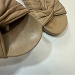 Revolve KAANAS Natural Nude Leather Knotted
Slide Sandals Size 7 Photo 1