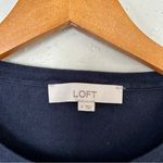 Loft π¦ Blue Sweater Cap Sleeve Flutter Sleeve Blouse Small Casual Spring Photo 1