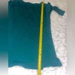 J.Jill  Ponte Tunic Top Size L/XL Teal  3/4 Sleeve Side Slits shirt EUC boatneck Photo 5