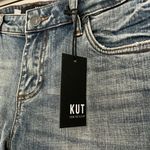 Kut From The Kloth NWT Sophie Distressed Denim Bermuda Shorts Women's Size 2 Photo 8