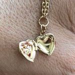 ✨Gold Heart Locket Necklace✨nwt Gold Photo 5