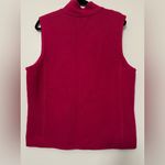 Eddie Bauer  XL Red Wool Blend Zip Vest Winter Layering Outdoor Style‎ Photo 3