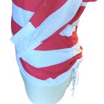 EXPRESS Ladies Thin Bright Coral Striped Sweater Top ~ XS Photo 3