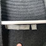 Ny Collection EUC ‎ women’s black tan buttoned crossover neck knit poncho sweater Photo 3