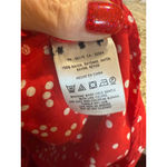 Maeve Women's  Red Polka Dot Button Down Shirt Size 2 Photo 8