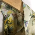 Altar'd State  Yellow & Blue Floral Long Sleeve Babydoll Top XS Photo 6