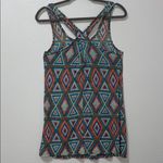 Rubbish  Tribal Multi Color Print Tank Top Photo 1