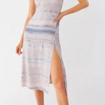 Aritzia Wilfred Affogato Pebbled Midi Slip Dress in Honey Beige Size 2 Photo 0