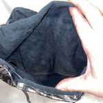 Groovy vintage black and silver metallic slouch hobo bag crossbody ruffle unique Photo 6