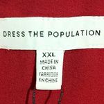 Dress the Population Lyla Midi Sheath Dress Garnet Red Plus XXL NEW Photo 5