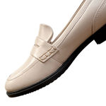 Ecco Like New  Leather Dress Classic 15 Loafers Ivory Size 8 - 8.5 Retail $249.00 Photo 2