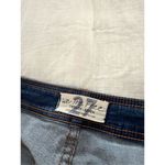 Free People Women’s 27 Blue Button Fly Mini Flare/Bootcut Jeans Photo 3