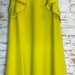 Gracia NWT  Chartreuse Dress with Rhinestone Embellished Collar Photo 0