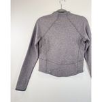 Lululemon Womens Top Gray Hill And Valley Mock Neck Cropped Long Sleeve Size 6 Photo 7