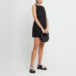 kourt Jasen Linen Blend Mini Dress Photo 3