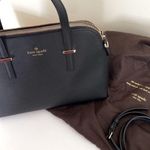 Kate Spade Black Saffiano Leather Satchel Top Handle Crossbody Gold Hardware Photo 4