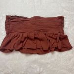 American Eagle  Crochet Front Tie Lightweight Viscose‎ Crop Top Women's Sz Medium Photo 7