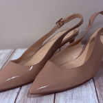 Nine West  Blush/Nude Sling Back Kitten Heels Size 8M Photo 0