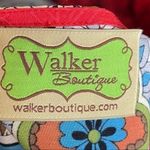 Walker Boutique Boho Floral Tie Front Crop Top Red Multicolor Festival Size S Photo 5