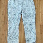 Mario Serrani Blue and White Straight Leg Pants Photo 0