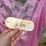 NWT Vintage Val Mode Coquette Fairycore Pink Long Slip Dress Size M READ Size M Photo 3