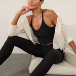 Athleta Elation V-Neck Rib Longline Bra A-C Photo 0