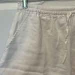 Piyama High Waist White Cotton Pajama Shorts Size M Photo 1