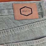 RVCA Green Denim Jeans Button Up Fly Women's Size 32 Photo 6