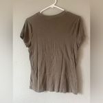 A New Day Women's Slim Fit Short Sleeve Ribbed T-Shirt -  Brown Photo 2