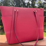 Michael Kors Berry Pink Tote Bag & Matching Wallet Set NWT Saffiano Leather Photo 4