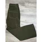 Simple Society Women's Olive Straight Leg Super High Rise Cargo Pants Photo 3