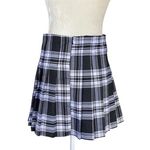 No Boundaries  Juniors M 7-9 black and white plaid school girl mini skirt Photo 6
