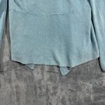 Eileen Fisher  Organic Linen Baby Blue Open-Front Cardigan Sweater Photo 6