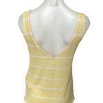 ZARA Yellow White Striped Sleeveless Knit Scoop Neck Pullover Tank Top Size S Photo 1