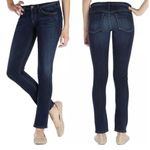 AGOLDE  dark wash distressed stretchy Chloe low rise 24 jeans Photo 1