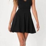 Lulus  Lush Small Black Perfect Evening Lace Skater Mini Dress Photo 0